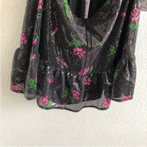 For Love & Lemons Every Rose Sequin Mini Dress NWT - Picture 4 of 9